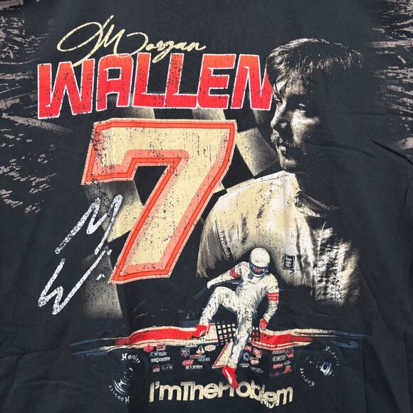 Morgan Wallen I'm The Problem Double Sided Racing T-Shirt Size XXL - Picture 2 of 4